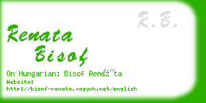 renata bisof business card